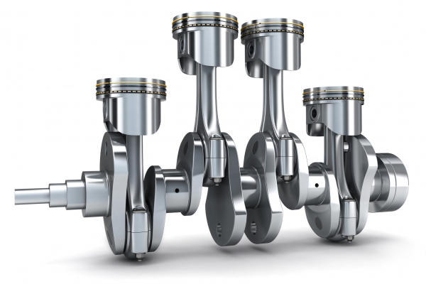 Crankshaft and pistons Crankshaft and pistons